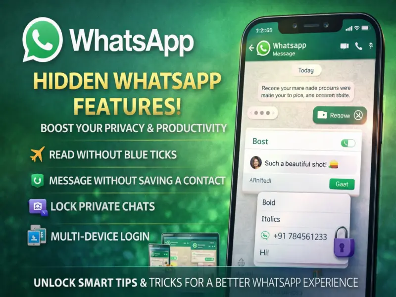 Hidden WhatsApp Features You're Probably Not Using Yet-Boost Privacy, Speed & Productivity