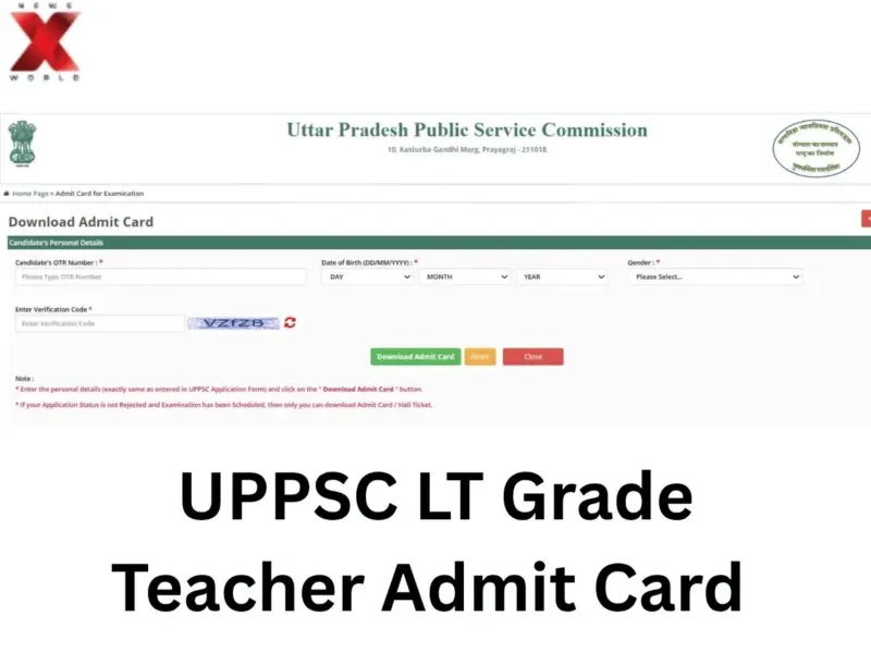UPPSC LT Grade Teacher Admit Card 2026 Out at uppsc.up.nic.in, Direct Link Here