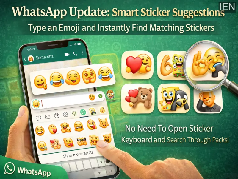 WhatsApp Update Brings Smart Sticker Suggestions: Type an Emoji and Instantly Find Matching Stickers