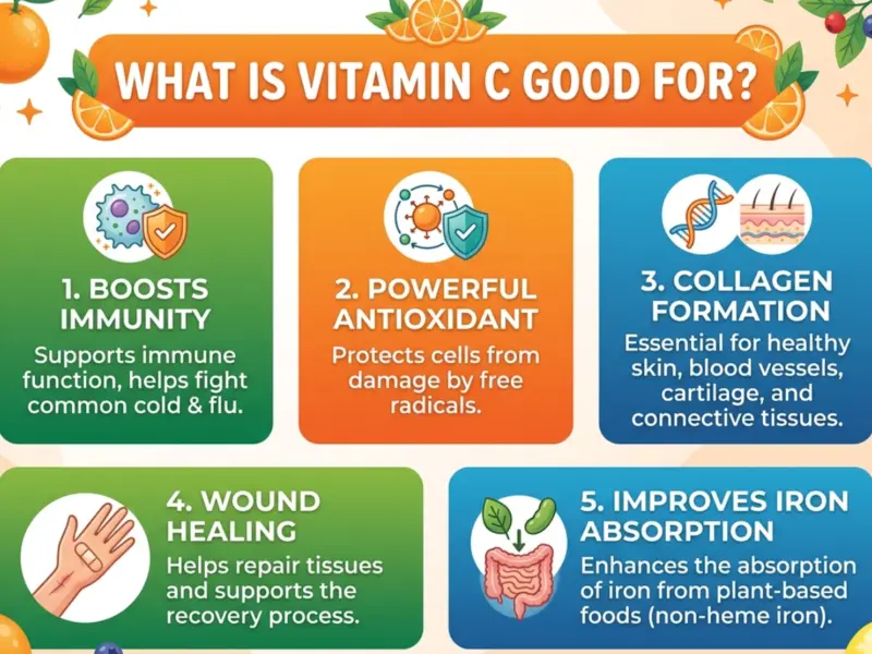 What is Vitamin C good for? Why Your Skin & Cells Need Vitamin C? The Ascorbic Acid Secret | Know Benefits, Deficiency, Source & More