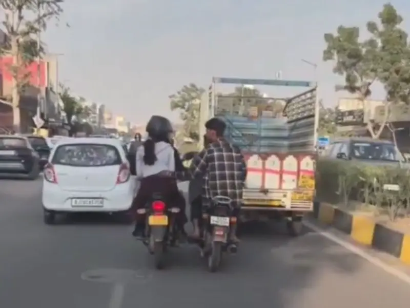 WATCH: Jaipur Viral Video Captures Woman On Two-Wheeler Molested By Bike-Borne Men, Triggers Outrage On Social Media