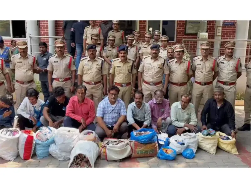 Hyderdabad Police crackdowns on sale of illegal tobacco products near schools