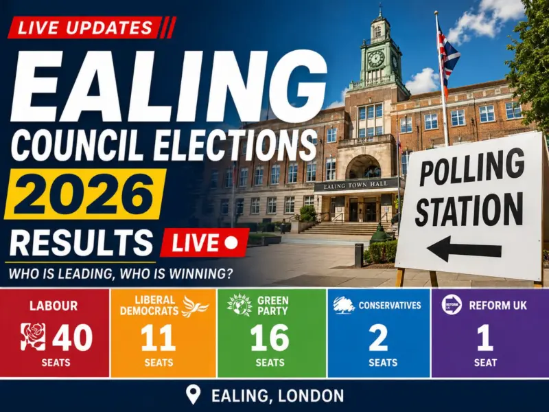 Ealing Council Elections 2026 Results Live: Labour vs Liberal Democrats vs Greens | Who Won How Many Seats? Check Party-Wise Breakdown