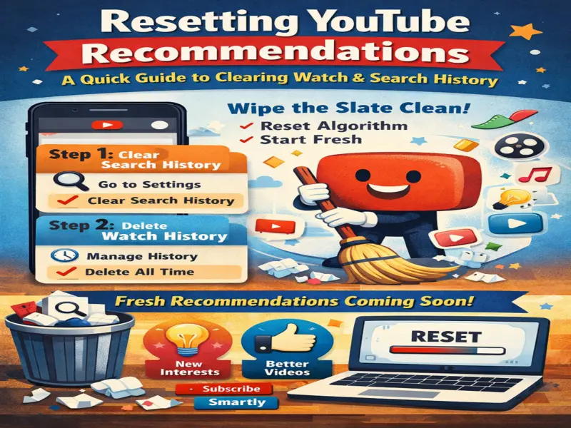 Reset YouTube Algorithm in Minutes: Complete Guide to Clear Watch & Search History