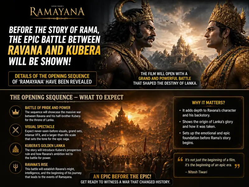 Before the story of Rama, the epic battle between Ravana and Kubera will be shown!