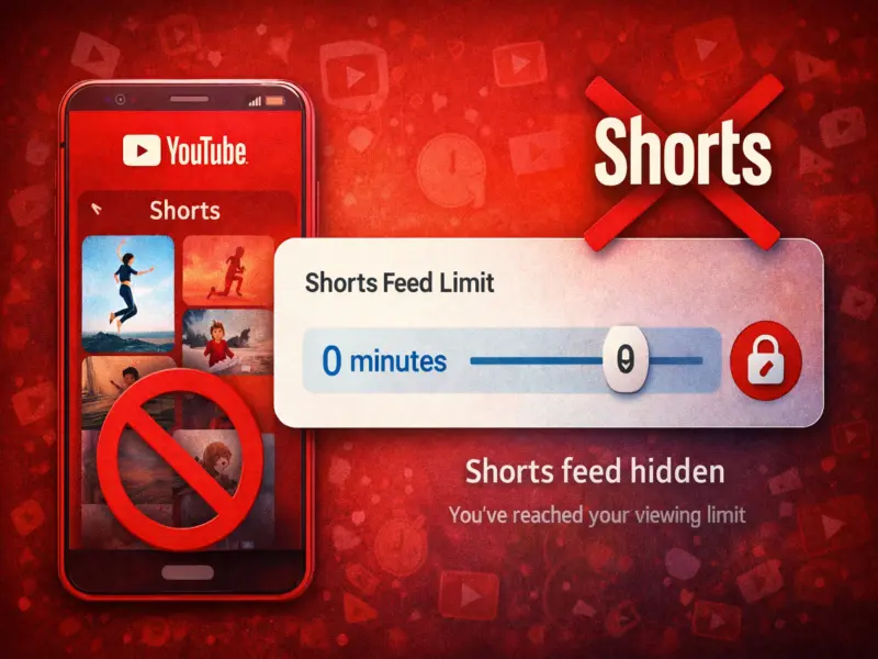 YouTube Rolls Out New Control to Disable Shorts Completely; Users Can Now Set Viewing Limit to Zero