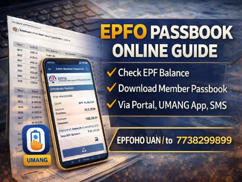 EPFO Passbook Online: How to Check EPF Balance and Download Member Passbook via Portal, UMANG App, SMS