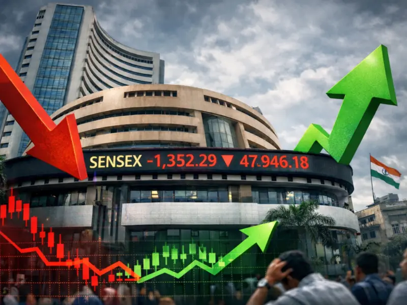 Stock Market Closing Bell: Dalal Street Sees Mild Recovery After Early Panic Sell-Off, Sensex Still Down 1352 Points As Nifty Hovers Near 24,000