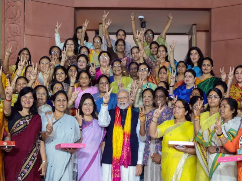 "It's only fitting that we increase participation of women in legislative bodies.": PM Modi