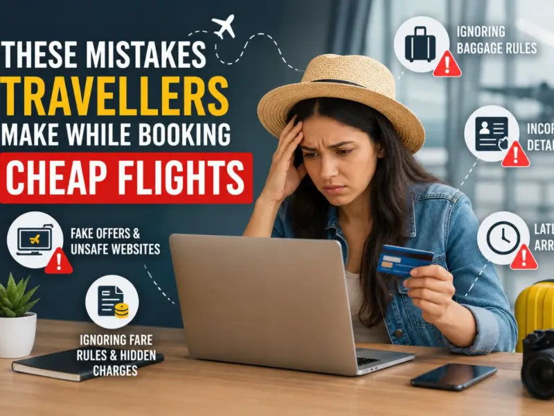 These Mistakes Travellers Make While Booking Cheap Flights