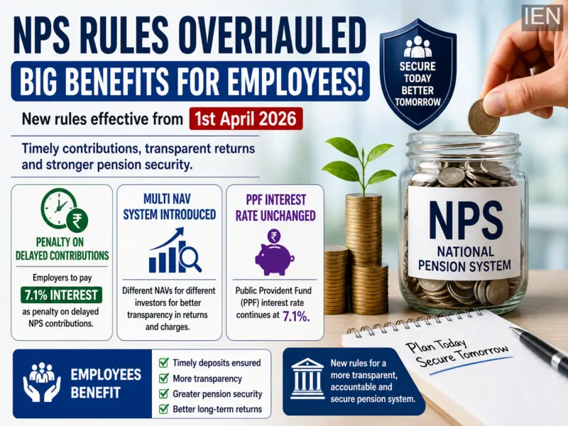 NPS Rules Revamped: Employers to Pay Penalty on Delayed Contributions, Employees Gain More Protection