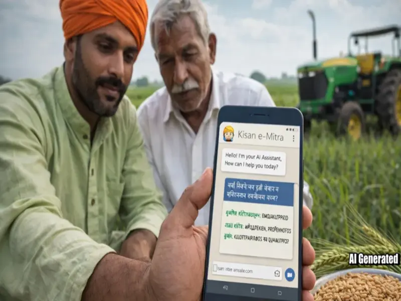 AI Chatbot: What is Kisan e-Mitra? An AI Chatbot Assisting Farmers-Providing This Essential Information..
