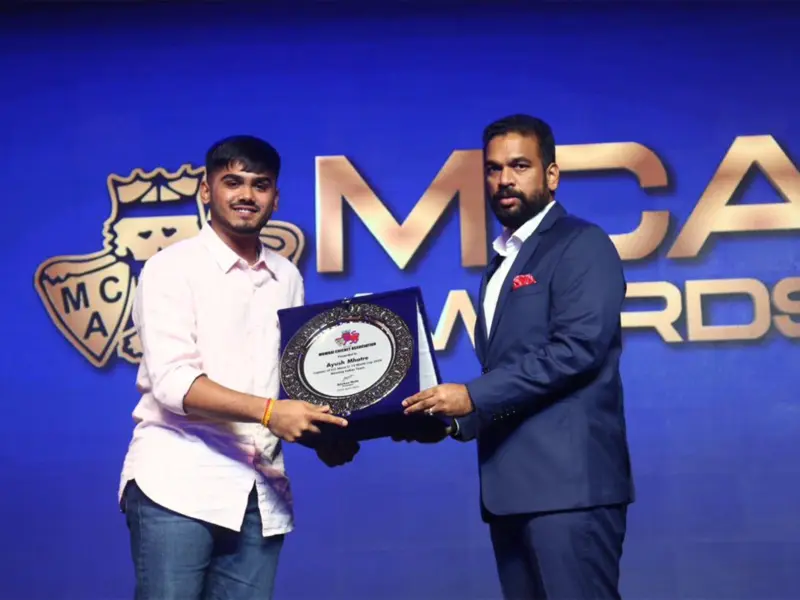 Shardul Thakur and Siddhesh Lad honoured at MCA Awards 2026