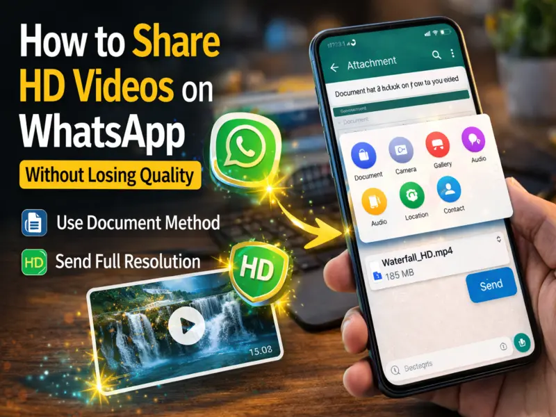 Send HD Videos on WhatsApp Without Losing Quality: Easy Step-by-Step Guide