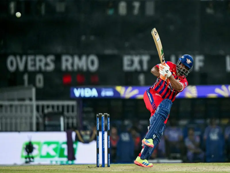 [WATCH]- Rishabh Pant Smashes Stunning Six Off Raghu In IPL 2026 Match