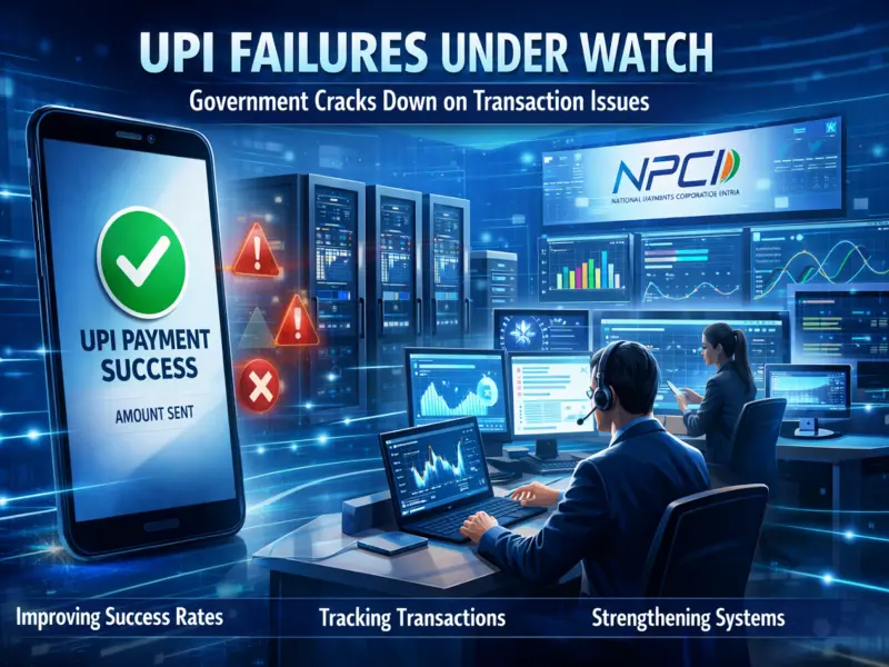 UPI Failures Under Watch: Government Directs Banks to Improve Payment Success Rates
