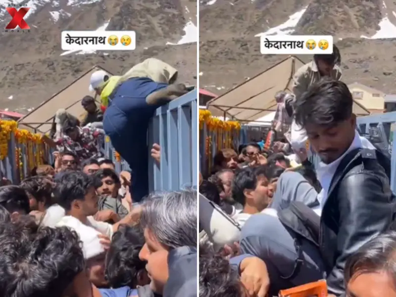 Kedarnath Yatra 2026 Turns Chaotic As Viral Video Shows Pilgrims Jumping Barricades Amid Massive Overcrowding, Internet Says, 'These People Want VIP Treatment'