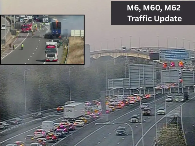 M6, M60 & M62 Traffic Update: Lorry Crash and Police Incident Trigger Severe Delays; Check Diversion Routes, Road Status & More
