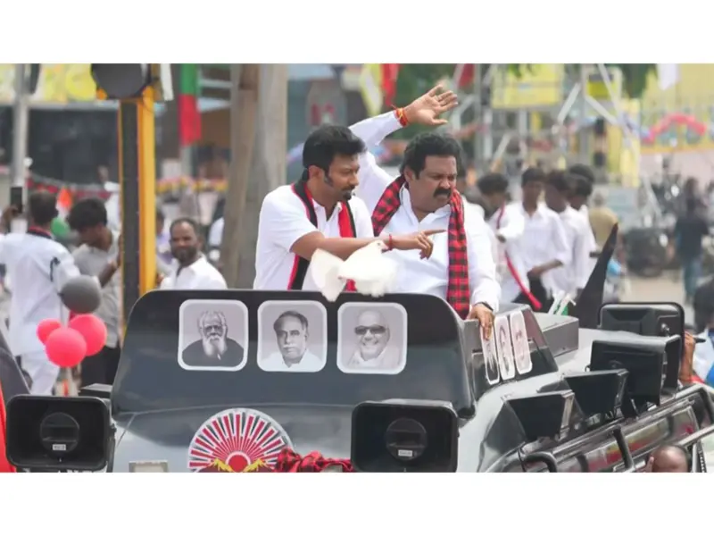 Tamil Nadu deputy chief minister campaigns in Tiruvallur highlighting DMK achievements
