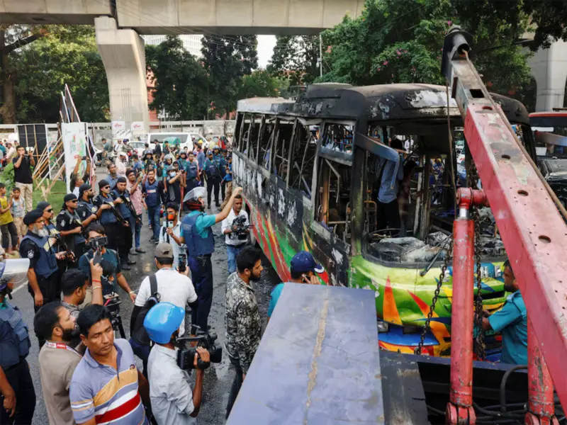 Bangladesh: 2 dead, several feared trapped as bus plunges into Padma River