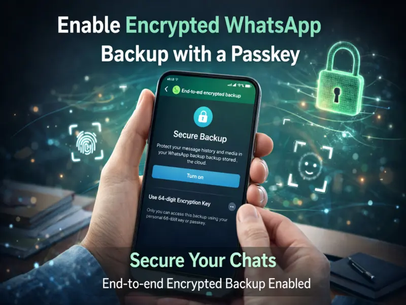 Secure Your Chats: How to Turn On End-to-End Encrypted WhatsApp Backups with Passkey (Step-by-Step)
