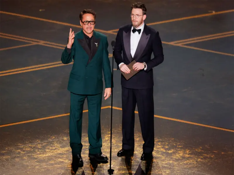 Iron Man meets Captain America! Robert Downey Jr, Chris Evans reunite at Oscars for 'Avengers' 14th anniversary