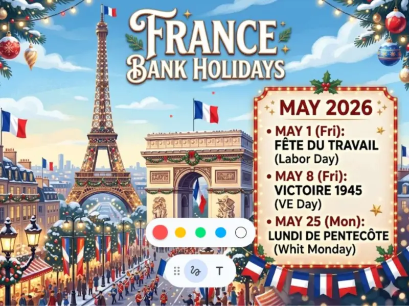 France Bank Holidays and Events in May 2026: Check Full List of Upcoming Holidays