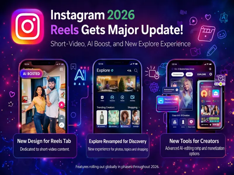 Instagram 2026 Update: Reels Gets Dedicated Tab, AI Boost and New Discovery Experience