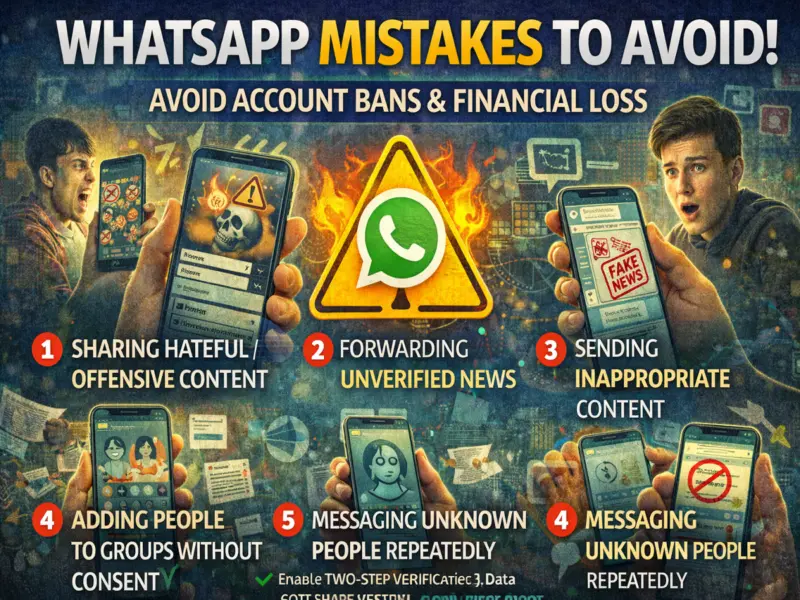 WhatsApp Safety Alert: 5 Common Mistakes That Can Get Your Account Banned or Cause Financial Loss
