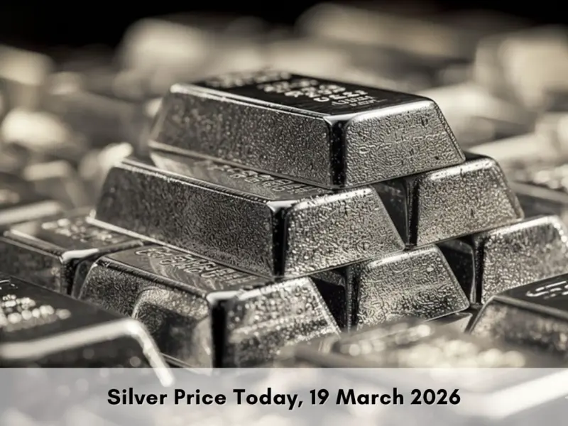 Silver Price Today [19 March, 2026]: Silver Drops to $76.17 on Dollar Strength; Domestic Rates Slip to ₹2.64 Lakh/kg Amid Middle East Crisis | Check City-Wise Rates