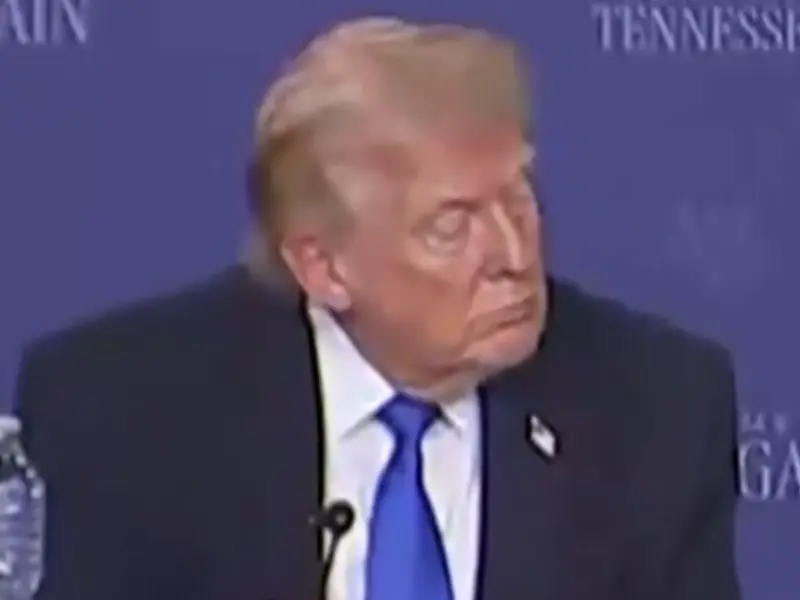 Donald Trump Caught 'Sleeping' Mid-Meeting, Viral Video Sparks Buzz As He Later Lights Up At Graceland Visit - Watch