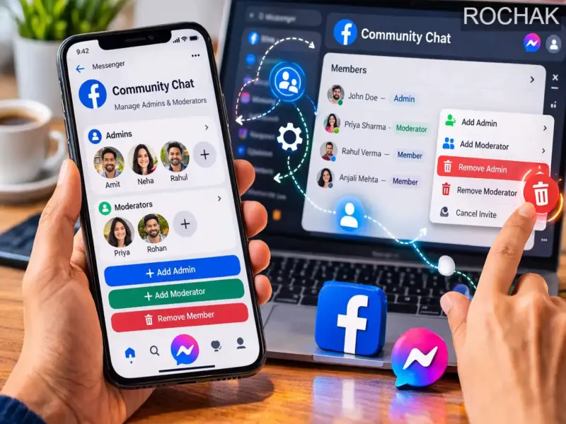 Facebook Messenger Community Chat में Admin और Moderator कैसे जोड़ें या हटाएं: जानें आसान तरीका