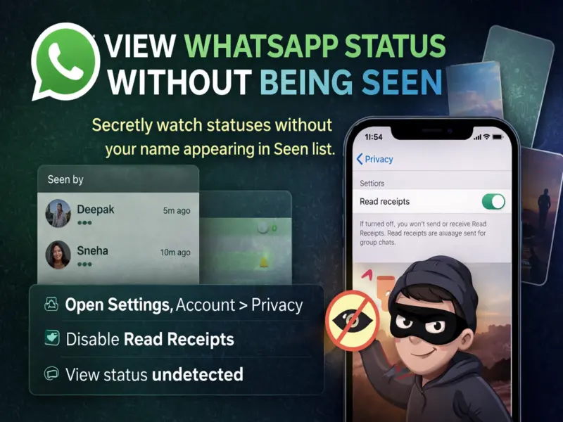 How to View WhatsApp Status Without Appearing in the 'Seen' List