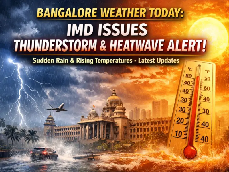 Bangalore Weather Today: IMD Issues Thunderstorm & Heatwave Alert, Warns Of Sudden Rain And Rising Temperatures- Check Latest Updates