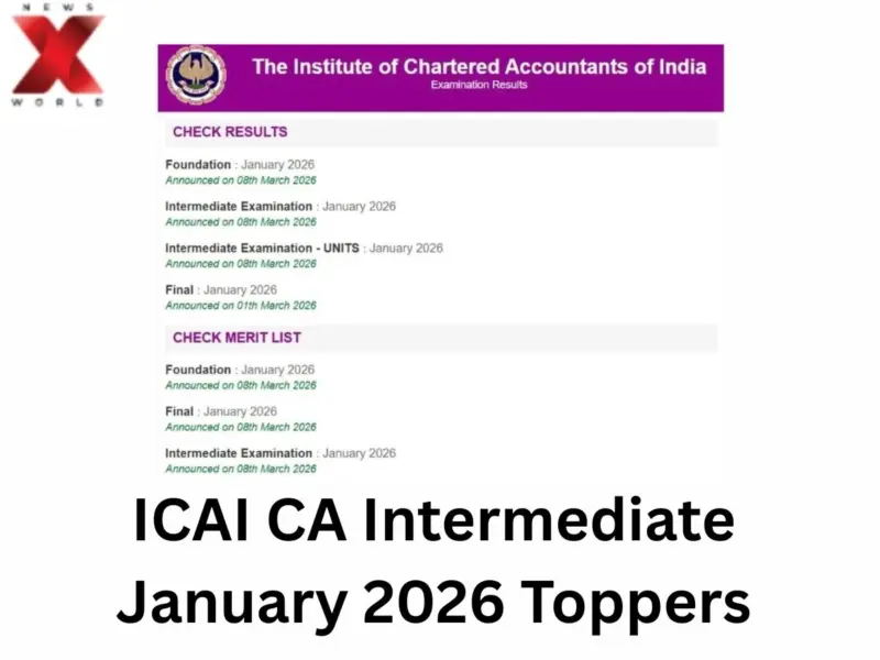 ICAI CA Intermediate January 2026 Toppers: Kanhiya Lal Secures AIR 1, Check Full List Here