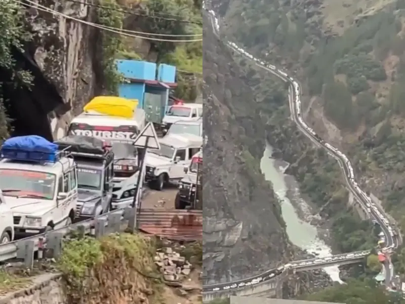 Watch: Uttarakhand Weekend Rush Triggers 25-30km Traffic Jam In Joshimath