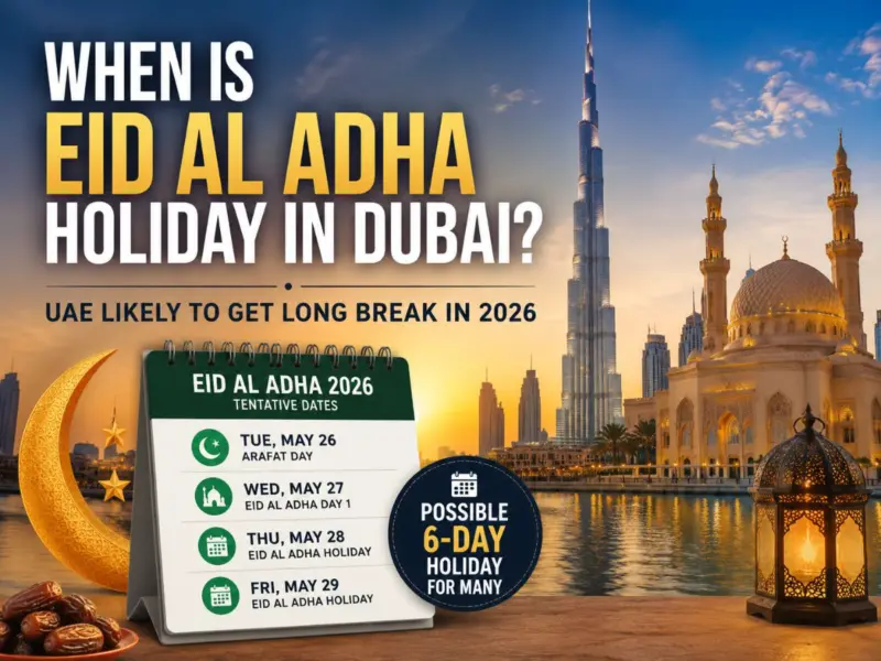 Eid Al Adha 2026 Dubai Holiday Dates Revealed? UAE Residents Excited For Long Weekend | Check Details
