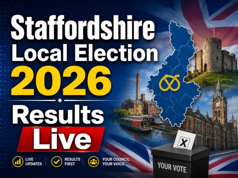 Staffordshire Local Election 2026 Results Live: Reform UK Dominates in the West Midlands County, Labour & Conservative Battle for Control