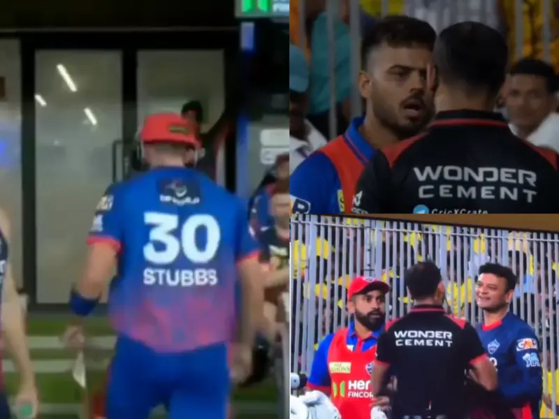 CSK vs DC: Tristan Stubbs Glove Controversy Escalates, as Nitish Rana, Coach Hemang Badani Clash with Umpires | IPL 2026 Match 18