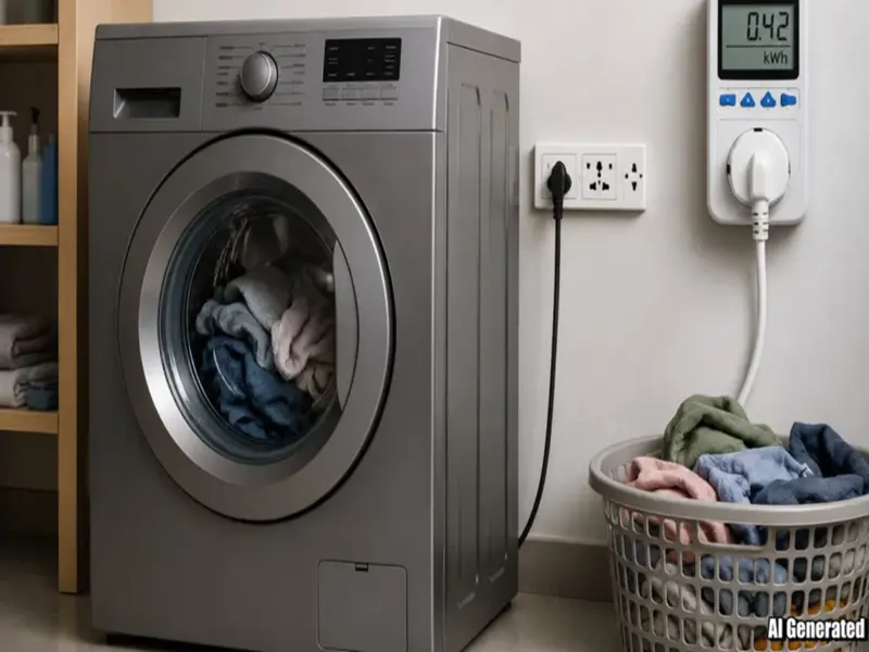 How much electricity does a washing machine consume per wash cycle and per hour? Let's break down the numbers..