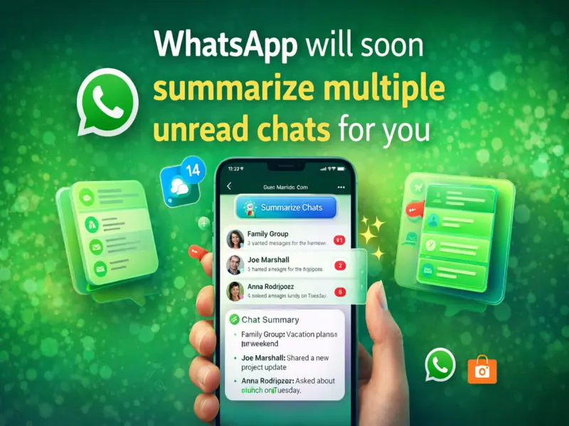 WhatsApp's Upcoming AI Feature Will Summarize Your Unread Chats Instantly