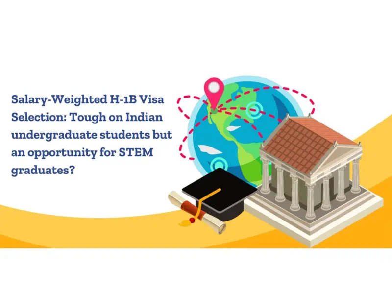 Salary-Weighted H-1B Visa Selection: Tough on Indian undergraduate students but an opportunity for STEM graduates?