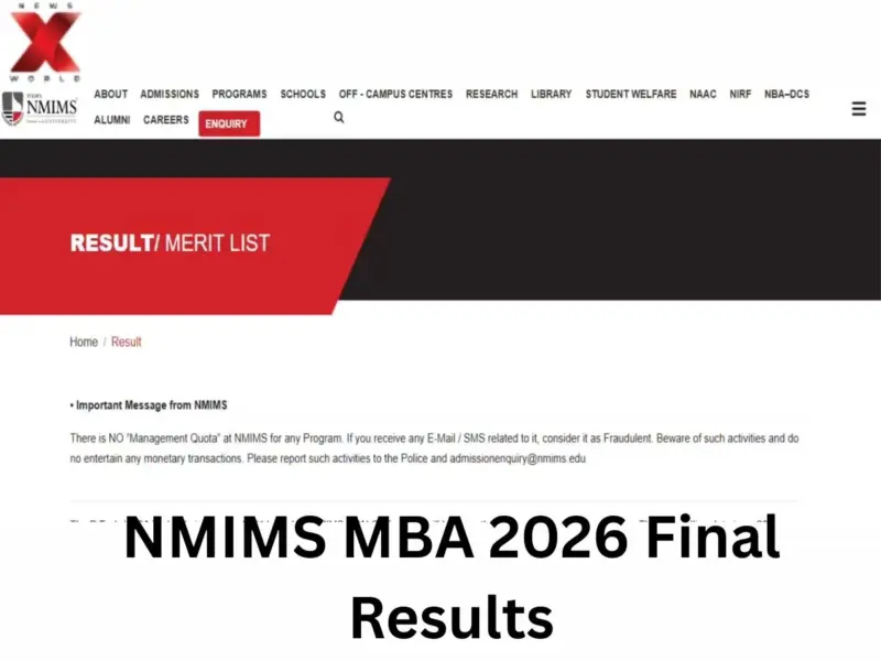 NMIMS MBA 2026 Final Results Announced; Here's How To Check