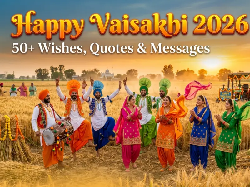 Happy Vaisakhi (Baisakhi) 2026: 50+ Best Wishes, Quotes & Heartfelt Messages for Family, Friends & Colleagues | WhatsApp Status, Facebook Posts & Instagram Captions