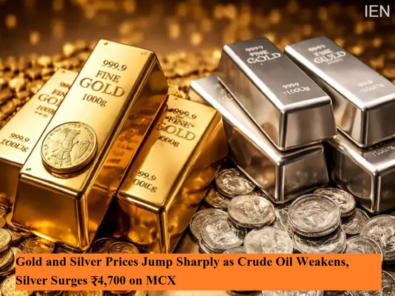 Gold and Silver Prices Jump Sharply as Crude Oil Weakens, Silver Surges ₹4,700 on MCX