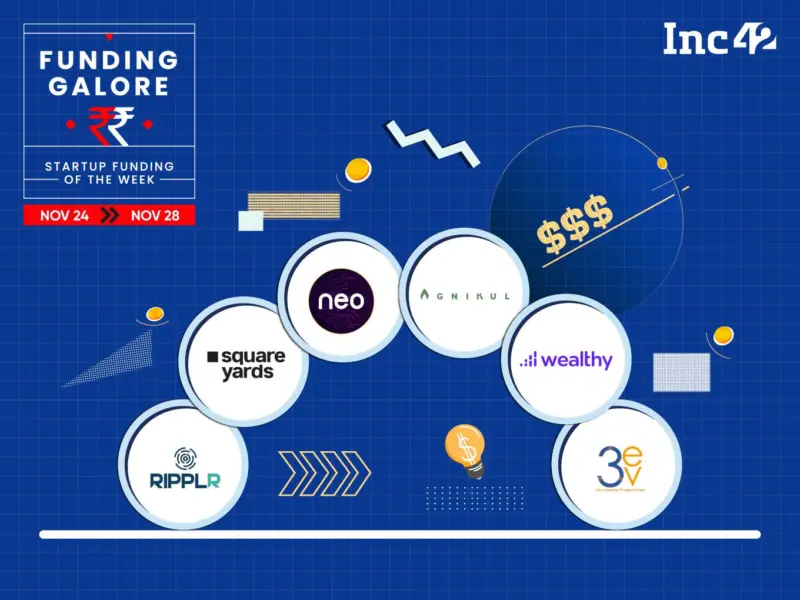 From Ripplr To Neo - Indian Startups raised $195 Mn This Week