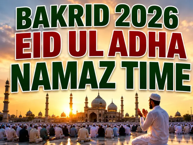 Eid-ul-Adha 2026: Bakrid Namaz Timing And Qurbani Ka Tarika