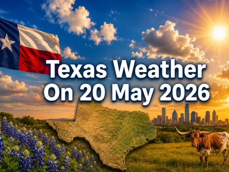 Texas Weather Report Today 20 May: Houston, San Antonio, Dallas, Austin, Fort Worth, El Paso & Arlington Temperature Update