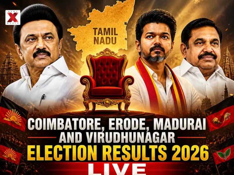 Coimbatore, Erode, Madurai and Virudhunagar Election Results 2026 LIVE: Full List Winners of AIADMK, DMK, BJP, Congress (INC), Actor Vijay Party (TVK)