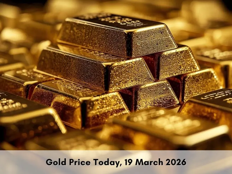Gold Price Today [19 March, 2026]: Gold Drops to $4,823 on Dollar Strength; Domestic Rates Slip to ₹1.57 Lakh/10g | Check City-Wise Rates of 24K, 22K & 18K